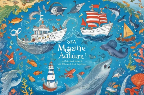 maritime,maritime museum,marine mammal,mazarine blue,mutiny,marseille,marine scientists,nautical paper,a collection of short stories for children,aquarium,finistère,marine diversity,mural,nautical children,neptune,aquatic animals,marine life,malmö,ocean liner,magical adventure,Illustration,Realistic Fantasy,Realistic Fantasy 19