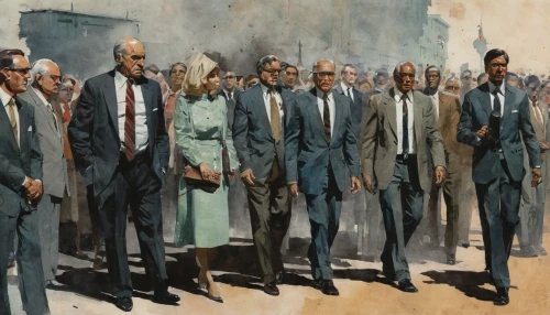 seven citizens of the country,13 august 1961,group of people,business people,1965,human rights icons,gentleman icons,atatürk,men sitting,contemporary witnesses,1967,businessmen,founding,mural,40 years of the 20th century,twelve apostle,federal staff,onlookers,model years 1958 to 1967,background image,Illustration,Paper based,Paper Based 05