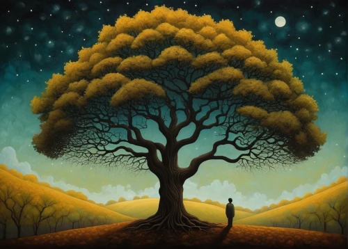 argan tree,bodhi tree,lone tree,isolated tree,flourishing tree,tree thoughtless,orange tree,deciduous tree,tree of life,argan trees,magic tree,brown tree,autumn tree,tangerine tree,girl with tree,osage orange,celtic tree,tree grove,the branches of the tree,circle around tree,Illustration,Abstract Fantasy,Abstract Fantasy 19