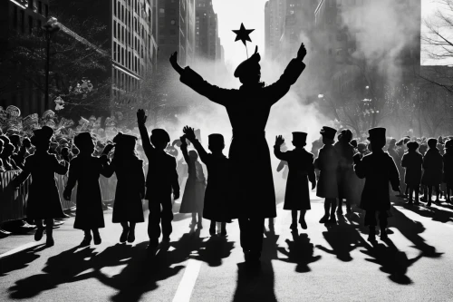 the statue of liberty,blackandwhitephotography,arms outstretched,lady liberty,statue of liberty,protest,liberty,liberty statue,raised hands,revolution,emancipation,queen of liberty,freedom,dystopian,black city,world war ii,13 august 1961,protester,bystander,rockefeller plaza,Illustration,Black and White,Black and White 31