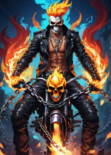 biker,fire background,firebrat,motorcyclist,fuel-bowser,motorcycle,motorcycles,motorbike,motorcycle racer,fire devil,fire master,motorcycling,burnout fire,heavy motorcycle,renegade,firespin,black motorcycle,gas flame,flame spirit,harley-davidson,Illustration,Japanese style,Japanese Style 03
