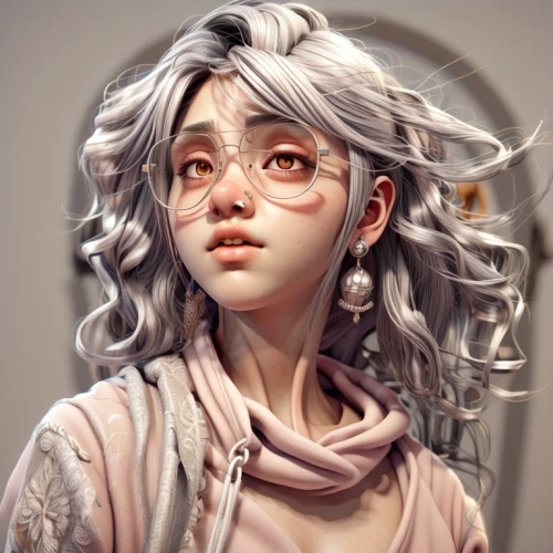 fantasy portrait,mystical portrait of a girl,digital painting,girl portrait,elven,eglantine,world digital painting,medusa,zodiac sign libra,ragdoll,hairtie,worried girl,digital art,fairy tale character,child girl,faery,artemisia,elven flower,portrait background,hand digital painting