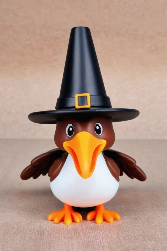 scare crow,costume hat,witch hat,fairy penguin,halloween pumpkin gifts,halloween witch,rock penguin,glasses penguin,3d crow,penguin,towhee,pororo the little penguin,penguin enemy,rockhopper penguin,tux,pilgrim,bird png,hat filcowy,stovepipe hat,dwarf penguin,Unique,3D,Garage Kits