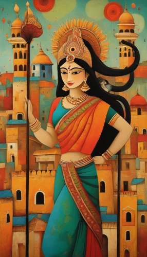 indian art,radha,krishna,janmastami,ramayana,rajasthan,ramayan,ramayana festival,dusshera,jaya,sari,khokhloma painting,vishuddha,hare krishna,indian woman,lakshmi,hindu,hinduism,saraswati veena,tarhana,Art,Artistic Painting,Artistic Painting 29