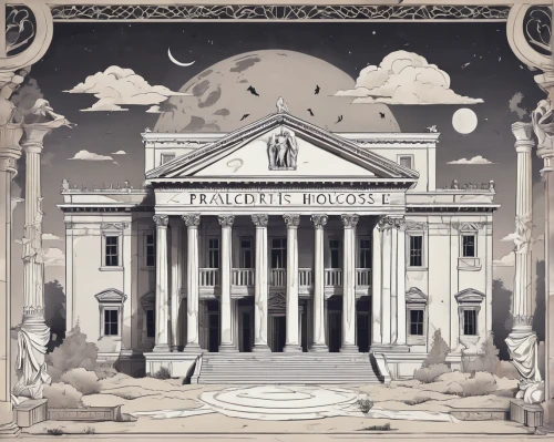 the white house,marble palace,mortuary temple,cd cover,music society,court of justice,temple fade,school of athens,neoclassical,white house,pantheon,legislature,temples,capital cities,athenaeum,neoclassic,the palace,institution,antiquity,europe palace,Conceptual Art,Fantasy,Fantasy 23