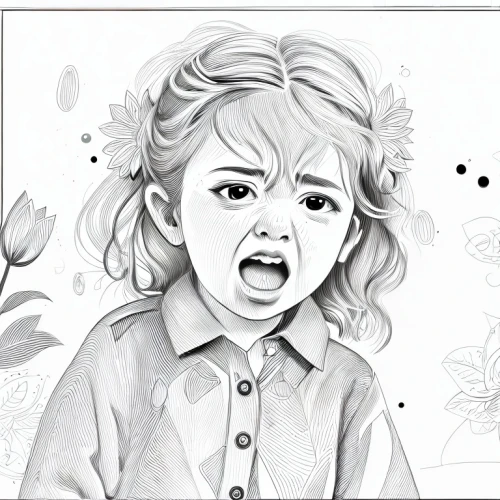 child crying,unhappy child,kids illustration,worried girl,baby crying,coloring page,coloring picture,coloring pages kids,anger,child art,girl with speech bubble,child portrait,crying baby,expression,digital drawing,digital art,toddler,children's background,expressions,child girl,Design Sketch,Design Sketch,Character Sketch