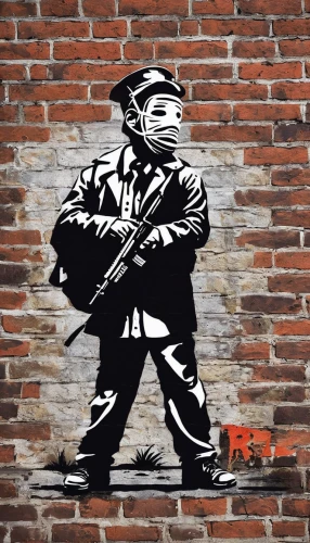 wall sticker,brick wall background,wall,stencil,grafitti,man holding gun and light,wall art,brick background,grafiti,red army rifleman,grafitty,red wall,no war,streetart,spy,wall paint,urban street art,brickwall,girl with a gun,graffiti art,Conceptual Art,Graffiti Art,Graffiti Art 12