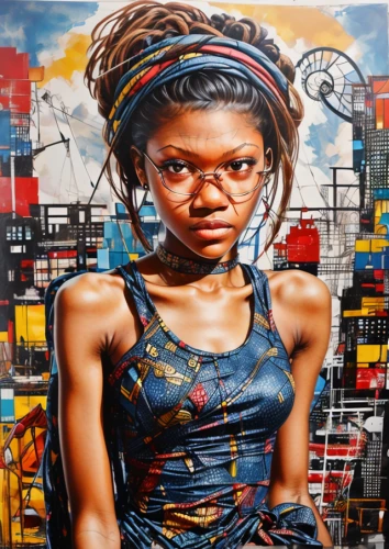 african art,david bates,african woman,benin,graffiti art,girl with cloth,urban street art,street artist,oil painting on canvas,girl in a historic way,urban art,street artists,streetart,afro american girls,afro american,african culture,afro-american,meticulous painting,street art,young girl