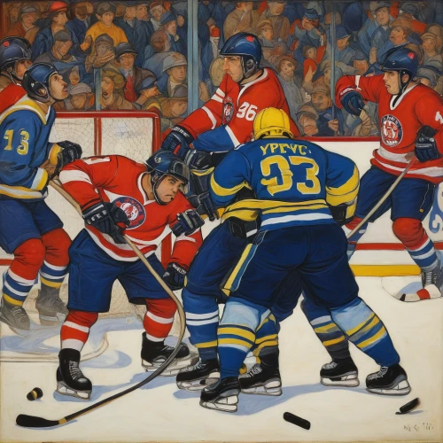 oil on canvas,oil painting on canvas,ice hockey,three primary colors,hockey autographed paraphernalia,ice hockey position,sports game,1986,game illustration,rangers,hockey,1982,oil painting,skater hockey,oil chalk,predators,college ice hockey,jaro,the bears,art painting,Art,Classical Oil Painting,Classical Oil Painting 34