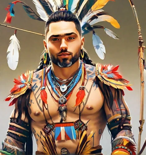 tribal chief,chief,chief cook,amerindien,native american,the american indian,american indian,shaman,native,indigenous,aztec,tipi,tribal,war bonnet,male character,cherokee,indigenous culture,tribal arrows,hawk feather,shamanism