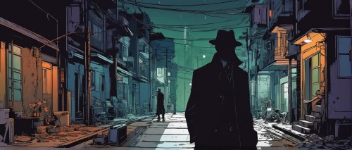 transistor,alleyway,blind alley,alley,narrow street,scythe,alley cat,old linden alley,gas lamp,lamplighter,sherlock holmes,backgrounds,transistor checking,catwoman,absinthe,detective,vesper,karnak,riddler,black city,Illustration,Vector,Vector 02