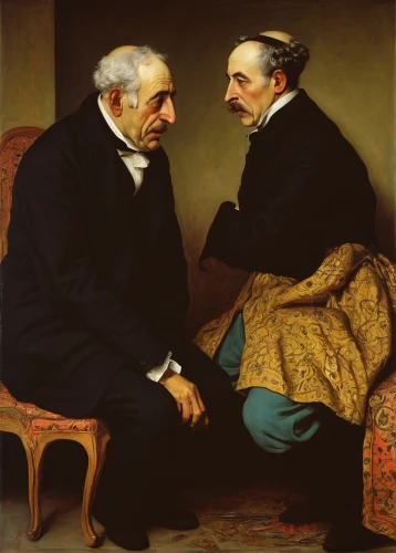 conversation,bougereau,exchange of ideas,shoemaker,old couple,men sitting,talking,the listening,courtship,dispute,consultation,psychoanalysis,adolphe,barberini,the conference,man and boy,arguing,father with child,theoretician physician,chatting,Art,Classical Oil Painting,Classical Oil Painting 11