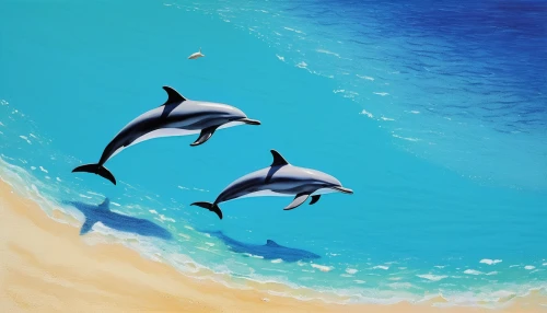 oceanic dolphins,bottlenose dolphins,dolphins in water,dolphins,common dolphins,two dolphins,dolphin background,spinner dolphin,dolphin coast,striped dolphin,dolphinarium,dolphin swimming,bottlenose dolphin,dolphin show,white-beaked dolphin,dolphin,sea mammals,dolphin-afalina,ocean background,marine mammals,Art,Artistic Painting,Artistic Painting 26