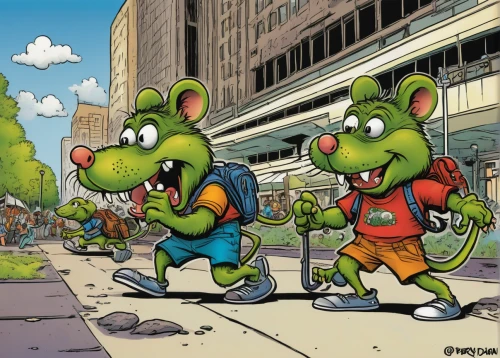 green animals,amphibians,young alligators,tree frogs,teenage mutant ninja turtles,rodents,anthropomorphized animals,frogs,frog gathering,squirrels,caper family,turtles,iguanas,mice,raccoons,cartoon forest,lizards,ground squirrels,sciurus,toons,Conceptual Art,Sci-Fi,Sci-Fi 20