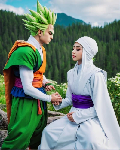 cosplay image,takikomi gohan,dragonball,dragon ball,dragon ball z,couple goal,cosplay,pre-wedding photo shoot,naruto,beautiful couple,wedding photo,kimjongilia,anime japanese clothing,asian culture,reizei,wedding couple,jinrikisha,wedding icons,romantic scene,son goku,Photography,Artistic Photography,Artistic Photography 12