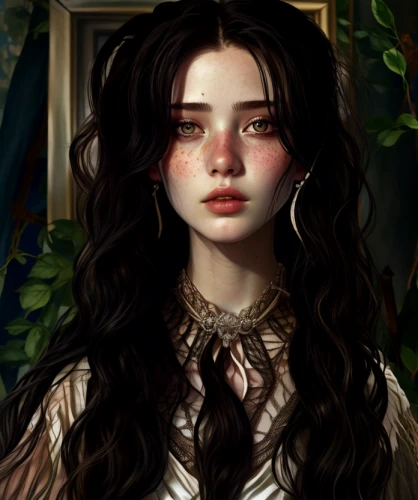 fantasy portrait,mystical portrait of a girl,portrait of a girl,gothic portrait,girl portrait,portrait background,victorian lady,romantic portrait,elven,eglantine,vanessa (butterfly),digital painting,artemisia,custom portrait,rosa ' amber cover,child portrait,artist portrait,elven flower,primrose,fantasy art