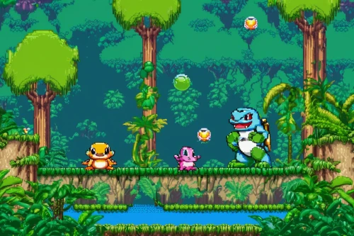 fairy stand,fairy forest,cartoon forest,fairy world,cartoon video game background,frog background,android game,yoshi,game illustration,fairy village,spring background,action-adventure game,poison plant in 2018,mushroom island,mockup,pixaba,game art,lagoon,biome,delight island,Unique,Pixel,Pixel 02