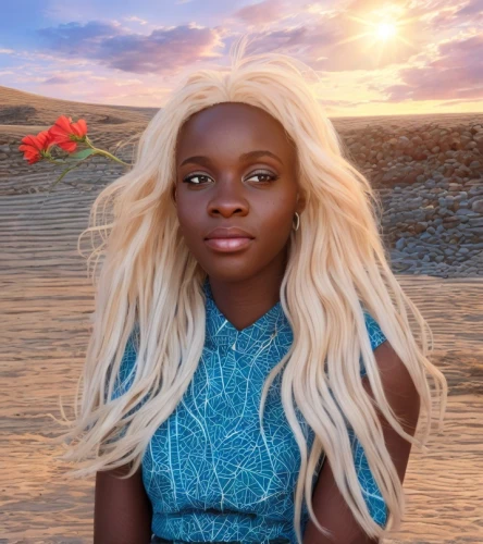 zion,rose png,afar tribe,kenya,cgi,red skin,rosella,girl on the dune,rosa ' amber cover,fantasia,olallieberry,digital compositing,desert flower,beach background,b3d,ebony,sunbird,wig,namib,color is changable in ps,Common,Common,Cartoon