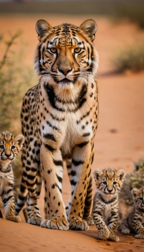 cheetah and cubs,big cats,tiger cub,cheetahs,cute animals,cheetah mother,mother and children,wildlife,wild animals crossing,cub,african leopard,the mother and children,tigers,cat family,mother with children,young tiger,family outing,hosana,mom and kittens,cute animal,Photography,General,Natural
