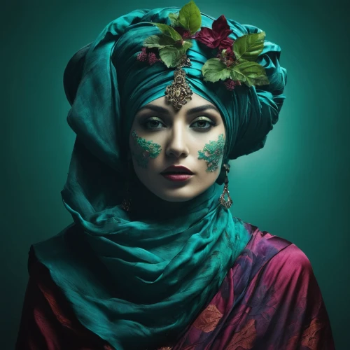 muslim woman,iranian nowruz,miss circassian,iranian,headscarf,orientalism,persian poet,persian,turban,woman portrait,hijab,fantasy portrait,arabian,islamic girl,mystical portrait of a girl,syrian,hijaber,arab,headdress,indian woman,Photography,Artistic Photography,Artistic Photography 05