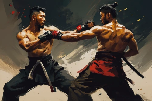 sanshou,combat sport,martial arts,lethwei,sparring,punch,kickboxer,striking combat sports,fight,friendly punch,fighting,samurai fighter,fighters,siam fighter,combat,japanese martial arts,battle,knockout punch,fighting poses,jeet kune do,Conceptual Art,Fantasy,Fantasy 06