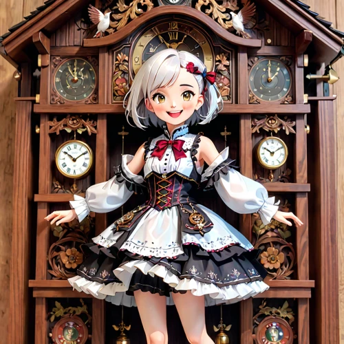 doll kitchen,cuckoo clock,cuckoo clocks,handmade doll,dollhouse accessory,dress doll,doll dress,artist doll,wooden doll,female doll,japanese doll,doll house,grandfather clock,painter doll,cloth doll,tumbling doll,marionette,doll figure,collectible doll,doll's house,Anime,Anime,General