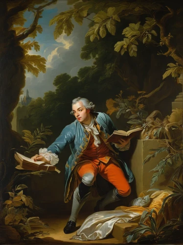 robert duncanson,man with saxophone,hunting scene,rococo,abraham,a carpenter,vanellus miles,woman holding pie,mozartkugeln,george washington,itinerant musician,saxophone playing man,throwing leaves,apollo,lachender hans,winemaker,man holding gun and light,man with a computer,bougereau,gullivers travels,Art,Classical Oil Painting,Classical Oil Painting 36