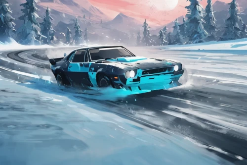 ice racing,drift,alpine drive,snowplow,snowmobile,snow slope,snow plow,miata,sled,3d car wallpaper,icy,winter background,alpine,drifting,snowdrift,winter tires,game car,alpine style,porsche 914,mazda rx-7,Art,Artistic Painting,Artistic Painting 42