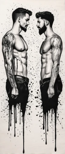 pair of dumbbells,ink,ink painting,stencil,cool pop art,tattoos,workout icons,boxers,bodybuilding,body art,male poses for drawing,muscle icon,bull and terrier,mma,men sitting,split personality,boxer,punk design,art,artwork,Illustration,Black and White,Black and White 34