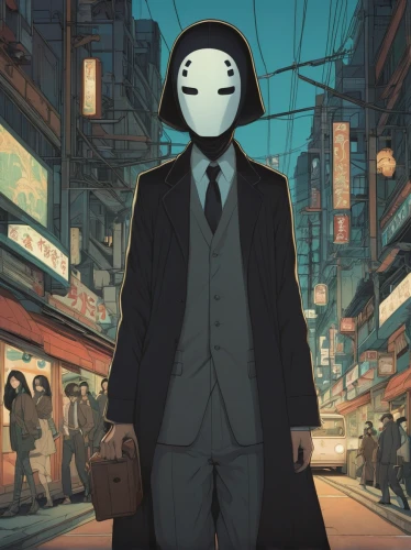 anonymous mask,with the mask,wearing a mandatory mask,anonymous,masked man,shinigami,male mask killer,without the mask,walking man,mask,agent 13,masquerade,masked,fawkes mask,carton man,the pollution,pollution mask,an anonymous,phantom,spy visual,Illustration,Japanese style,Japanese Style 15
