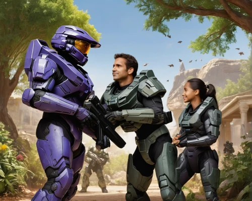 sci fiction illustration,patrols,cg artwork,halo,storm troops,game art,shepard,protectors,wall,t2,violet family,community connection,tau,game illustration,scifi,robot combat,jacaranda,purple,sci-fi,sci - fi,Photography,Fashion Photography,Fashion Photography 19