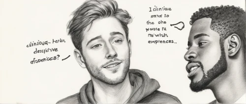 fan art,multi-racial,graphite,community connection,dispute,racism,artists,conversation,pencil drawing,kendrick lamar,drawings,white males,hand drawn,connection,hand-drawn illustration,pencil and paper,men,růže,wise men,fuça,Illustration,Black and White,Black and White 35