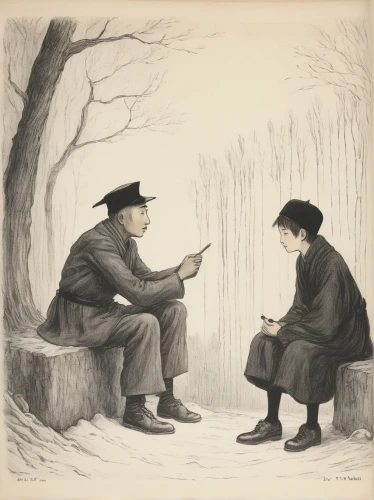 conversation,the listening,reading magnifying glass,courtship,vintage drawing,men sitting,e-book readers,talking,game illustration,mobile device,the communication,smartphone,vintage illustration,portable communications device,the tablet,hand-drawn illustration,telegram,readers,tablets consumer,pipe smoking,Illustration,Black and White,Black and White 23