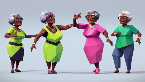 anmatjere women,vector people,retro women,granny,character animation,nanas,mahogany family,soapberry family,seven citizens of the country,ladies group,afro american girls,grandma,pensioners,grandmother,sprint woman,retro cartoon people,black women,african woman,3d model,arrowroot family,Unique,3D,Low Poly