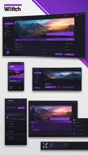monitor wall,twitch,multi-screen,twitch logo,monitors,banner set,screens,switcher,video consoles,streamer,switch cabinet,purple background,dual screen,web mockup,website icons,overlay,widescreen,consoles,web banner,wohnmob,Illustration,Japanese style,Japanese Style 13