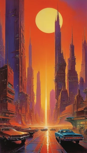 futuristic landscape,cityscape,metropolis,fantasy city,cyberpunk,futuristic,skyline,dystopian,city in flames,sci-fi,sci - fi,vast,dystopia,valerian,evening city,city skyline,scifi,1982,city cities,utopian,Conceptual Art,Sci-Fi,Sci-Fi 19