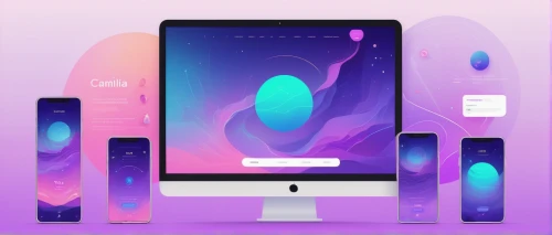 dribbble,landing page,flat design,homebutton,color picker,apple design,control center,dribbble icon,music player,gradient effect,galaxy,gui,lures and buy new desktop,web mockup,ios,screens,web design,3d mockup,portfolio,website design,Illustration,Abstract Fantasy,Abstract Fantasy 11