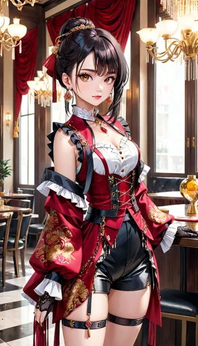 nero,poker primrose,honmei choco,烧乳鸽,nero claudius,ara macao,siu mei,queen of hearts,barmaid,venetia,anime japanese clothing,red robin,velvet,steampunk,mukimono,hong,xiaochi,erika,kantai collection sailor,elza,Anime,Anime,General