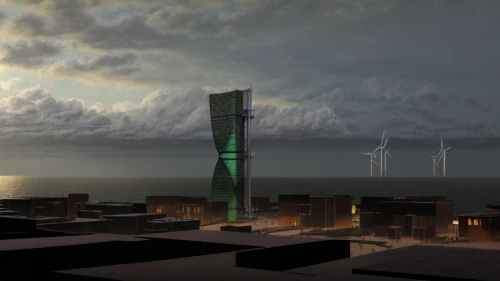 offshore wind park,power towers,electric tower,wind park,solar cell base,thermal power plant,and power generation,3d rendering,wind power plant,cloud towers,cellular tower,lignite power plant,khobar,steel tower,powerplant,urban towers,nuclear power plant,render,cooling towers,energy transition