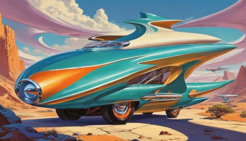 futuristic car,nash metropolitan,tail fins,buick electra,cartoon car,1959 buick,buick super,edsel citation,thunderbird,concept car,illustration of a car,moon car,opel record p1,cadillac de ville series,supersonic transport,buick invicta,muscle car cartoon,chrysler concorde,buick y-job,phaeton,Illustration,Retro,Retro 12