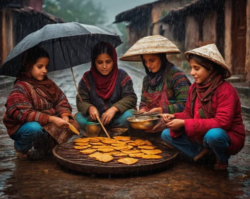 nepal,kathmandu,bowl of fruit in rain,nepalese cuisine,nomadic children,india,srinagar,hanoi,little girl with umbrella,vietnam's,traditional food,asian umbrella,bangladesh,girl with bread-and-butter,tibetan food,children studying,village life,vietnam,nepali npr,pakistani cuisine,Photography,Documentary Photography,Documentary Photography 32