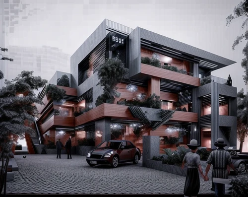 3d rendering,cubic house,arq,apartment block,multi storey car park,multistoreyed,apartment building,residential house,cube house,appartment building,urban design,residential,residential building,render,school design,modern building,apartment house,an apartment,build by mirza golam pir,office building