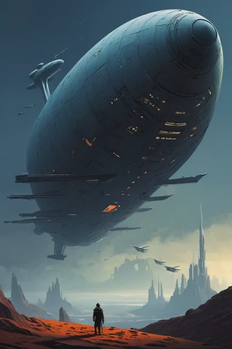 airships,airship,sci fiction illustration,futuristic landscape,sci fi,zeppelins,sci-fi,sci - fi,air ship,scifi,zeppelin,blimp,dune,cg artwork,gas planet,aerostat,space ships,space ship,science fiction,ufo,Conceptual Art,Sci-Fi,Sci-Fi 07