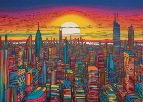 colorful city,cityscape,city skyline,city scape,colourful pencils,skyline,new york skyline,colored pencil background,manhattan skyline,sky city,skyscrapers,glass painting,city cities,chicago skyline,evening city,chalk drawing,city in flames,metropolises,skycraper,city,Photography,Documentary Photography,Documentary Photography 33