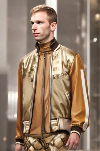 menswear,gold foil 2020,versace,male model,yellow jacket,yellow-gold,futuristic,man's fashion,bolero jacket,cullen skink,men's wear,imperial coat,tisci,star-lord peter jason quill,louis vuitton,valentino,metallic feel,bellboy,streampunk,boys fashion