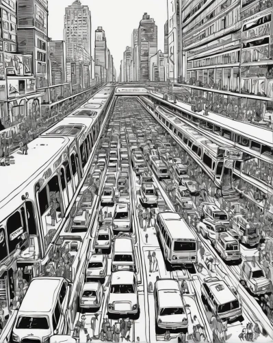 south korea subway,subway system,the transportation system,korea subway,transportation system,urbanization,rail traffic,transport and traffic,bottleneck,metropolises,tram road,underground car park,elevated railway,rail transport,heavy traffic,transport system,car train,post apocalyptic,commute,metropolis,Illustration,Black and White,Black and White 10