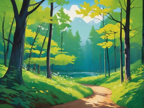 forest,forest landscape,forest path,forest road,forest background,forests,green forest,forest walk,cartoon forest,the forest,travel poster,the forests,coniferous forest,in the forest,forest of dreams,trail,forest glade,germany forest,autumn forest,hiking path,Illustration,Japanese style,Japanese Style 21