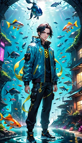 aquarium,fish-surgeon,aquariums,school of fish,scuba,underwater background,aquatic,blue fish,aquanaut,aquarium inhabitants,aquaculture,sci fiction illustration,aquatic life,nemo,triggerfish-clown,fish in water,napoleon fish,under the sea,fish supply,coelacanth,Anime,Anime,General