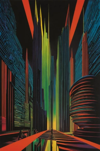 art deco,metropolis,1982,matruschka,futuristic landscape,art deco background,1986,cityscape,panoramical,spectrum,1971,1980s,abstract retro,1973,seismic,vertigo,high-rises,light spectrum,kamppi,city in flames,Photography,Documentary Photography,Documentary Photography 33