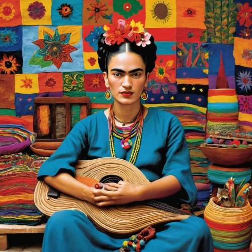 frida,peruvian women,guatemalan,mexican culture,chiapas,mexican blanket,ethnic design,pachamama,mexican tradition,atitlan,shamanism,dogo guatemalteco,southwestern,handicrafts,pachamanca,guatemalan quetzal,shamanic,inka,titicaca,collared inca,Art,Artistic Painting,Artistic Painting 31